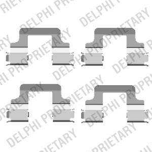Ремкомплект тормозных колодок Delphi LX0437 (фото 1)