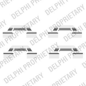 Ремкомплект тормозных колодок Delphi LX0438 (фото 1)
