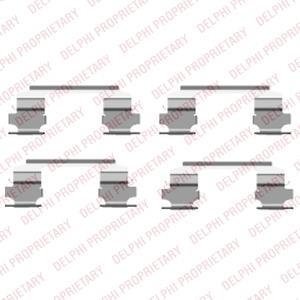 Тормозные колодки (монтажный набор) Delphi LX0462