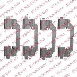 Ремкомплект тормозных колодок Delphi LX0475