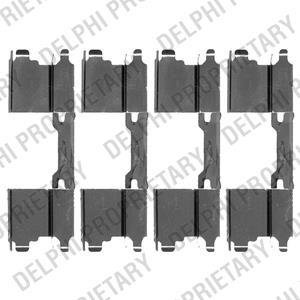 Ремкомплект тормозных колодок Delphi LX0502