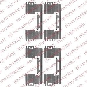 Тормозные колодки (монтажный набор) Delphi LX0551 (фото 1)