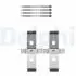 Монтажний набір гальмівних колодок передн LAND ROVER RANGE ROVER III, RANGE ROVER SPORT I, SUBARU LEGACY IV 2.0-4.4 09.03-03.13 Delphi LX0595 (фото 1)