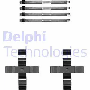 Монтажний комплект гальмівних колодок 4 coupe (F32, F82), Delphi LX0703