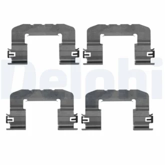 Монтажний набір гальмівних колодок CITROEN C3 III HYUNDAI I30, VELOSTER KIA CEED 1.0-1.6D 11.11- Delphi LX0725