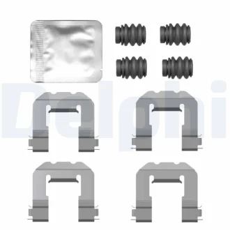 Монтажний набір гальмівних колодок задн AUDI A3, BMW 2 (G42, G87), 3 (G20, G80, G28), 3 (G21), 3 (G21, G81), 4 (G22, G82), 4 (G23, G83), 4 GRAN COUPE (G26), I4 (G26), Z4 (G29) 1.0-Electric 11.18- Delphi LX0775