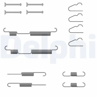 Монтажний набір гальмівної колодки (MANDO) HYUNDAI ACCENT IV, ACCENT V, BAYON, ELANTRA VI, I10 III, I20 ACTIVE, I20 II, I20 III, SOLARIS, KIA RIO III, RIO IV, STONIC, OPEL CROSSLAND X 1.0-2.0 11.10- Delphi LY1438
