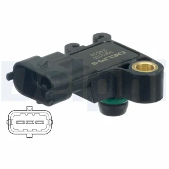 Датчик тиску у впускному колекторі (3 pin) CADILLAC CTS, CTS SPORT, SRX, CHEVROLET ALERO, AVEO, AVEO / KALOS, CAMARO, CAPTIVA, COBALT, CORVETTE, CRUZE, HHR, MALIBU, ORLANDO, SPARK 1.0-6.2 03.00- Delphi PS10155