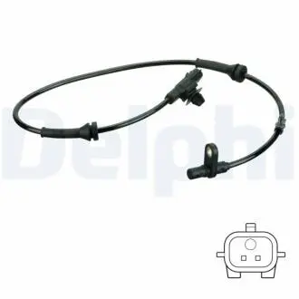 Датчик ABS задн Прав NISSAN QASHQAI II 1.2-1.7D 11.13- Delphi SS20777