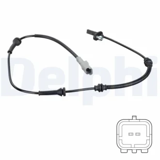 Датчик ABS передн Лів/Прав CITROEN C4 GRAND PICASSO II, C4 PICASSO II, C4 SPACETOURER, GRAND C4 SPACETOURER PEUGEOT 308 II, 308 II/KOMBI, 308/HATCHBACK 1.2-2.0D 02.13- Delphi SS20780