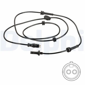 Датчик ABS задн/передн Лів/Прав FIAT DOBLO, DOBLO/MINIVAN FORD MAVERICK NISSAN PATHFINDER I, PICK UP, TERRANO I, TERRANO II 1.2-3.3 03.86- Delphi SS20827