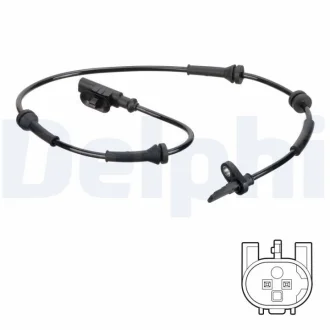 Датчик ABS задн Лів/Прав FIAT PANDA 0.9-1.3D 02.12- Delphi SS20831
