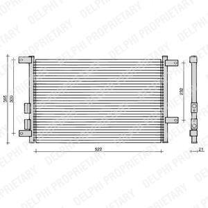 Радиатор кондиционера Delphi TSP0225108