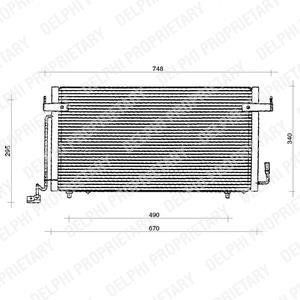 Радиатор кондиционера Delphi TSP0225117
