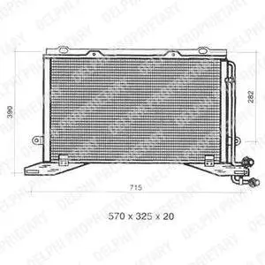 Радіатор кондиціонераMERCEDES-BENZ E-CLASS (S210) 96-03,E-CLASS (W210) 95-02,E-CLASS W210 95-02 Delphi TSP0225330