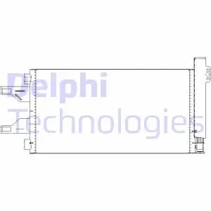 Радиатор кондиционера Delphi TSP0225676