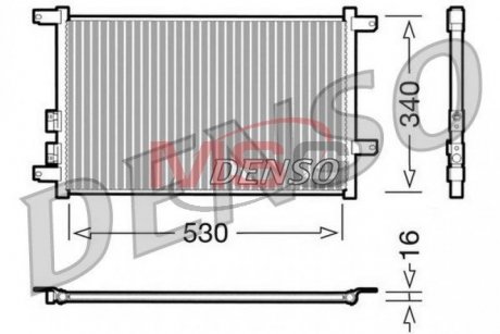 Радіатор кондиціонера DENSO DCN01011