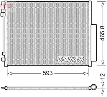 Радіатор кондиціонера DENSO DCN01025