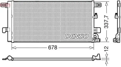 Радиатор кондиционера DENSO DCN02001