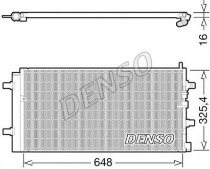 Радіатор кондиціонера DENSO DCN02002 (фото 1)