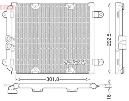 Радіатор кондиціонера DENSO DCN02028