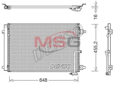 Радіатори кондиціонера Audi A8, 10- DENSO DCN02045