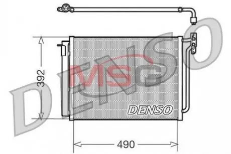 Радиатор кондиционера DENSO DCN05009