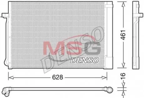 Радіатори кондиціонера X5 E70, 07- DENSO DCN05013