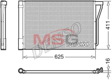 Радіатори кондиціонера 5 (F10/F11), 10- DENSO DCN05022