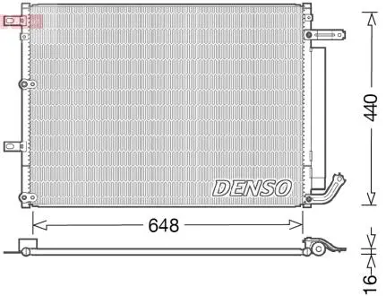 Радіатори кондиціонера CHEROKEE (KL), 13- DENSO DCN06018