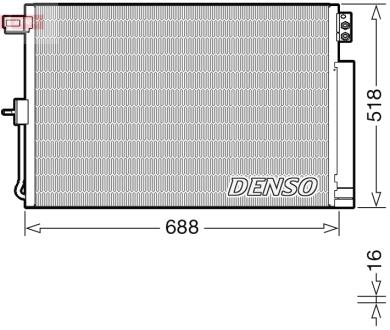 Радіатор кондиціонера DENSO DCN06019