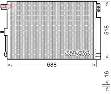 Радіатор кондиціонера DENSO DCN06019