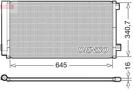 Радіатор кондиціонера DENSO DCN06020
