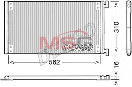 Радіатор кондиціонера DENSO DCN09040