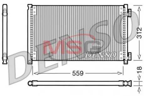Радіатор кондиціонера DENSO DCN09100