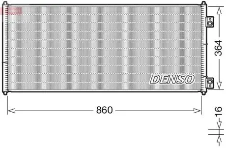 Радіатор кондиціонера DENSO DCN10032