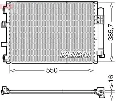 Радиатор кондиционера DENSO DCN10043