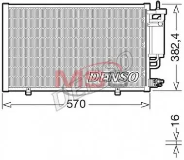 Конденсер кондиционера DENSO DCN10051