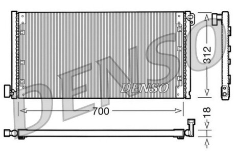 Радіатор кондиціонера DENSO DCN12001