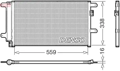 Радіатори кондиціонера Iveco Daily, 04- DENSO DCN12007