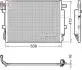 Конденсатор кондиціонера (з осушувачем) LAND ROVER DISCOVERY IV, RANGE ROVER SPORT I 3.0D/3.6D 04.06-12.18 DENSO DCN14003 (фото 1)