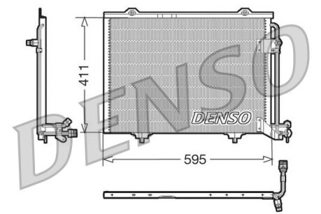 Радиатор кондиционера DENSO DCN17011