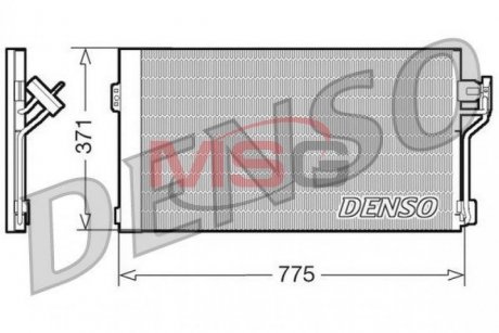 Радіатор кондиціонераMERCEDES-BENZ VITO / MIXTO (W639) 03-,VITO (639) 03-,VIANO (W639) 03- DENSO DCN17050