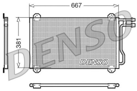 Радіатор кондиціонера DENSO DCN17055