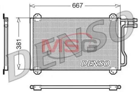 Радіатор кондиціонера DENSO DCN17055