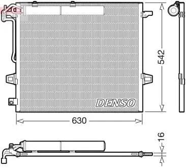 Радіатори кондиціонера Mercedes ML (W164) DENSO DCN17057