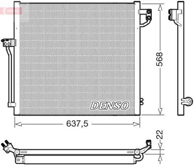 Радіатор кондиціонера DENSO DCN17058