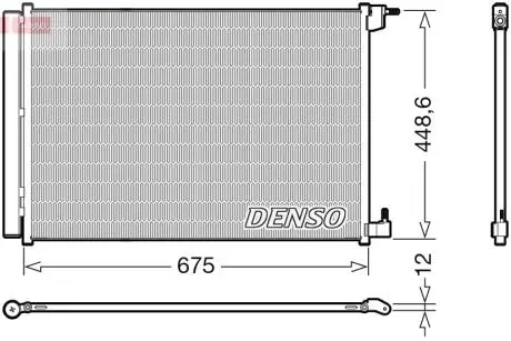 Радіатор кондиціонера DENSO DCN17060