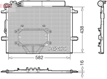 Радіатори кондиціонера Mercedes W211/C219 DENSO DCN17065