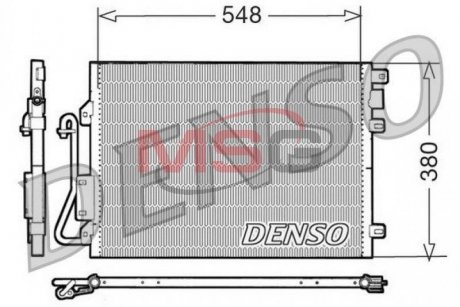 Радиатор кондиционера DENSO DCN23008